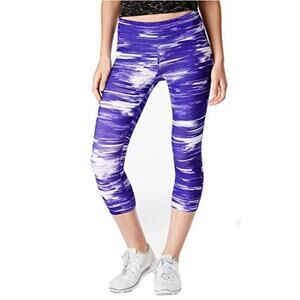Ideology Womens Printed Cropped Leggings Size S
